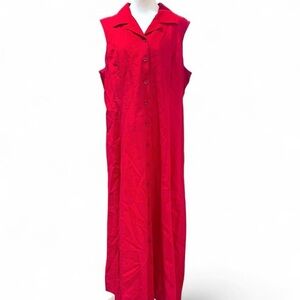 White Stag Red Sleeveless Dress